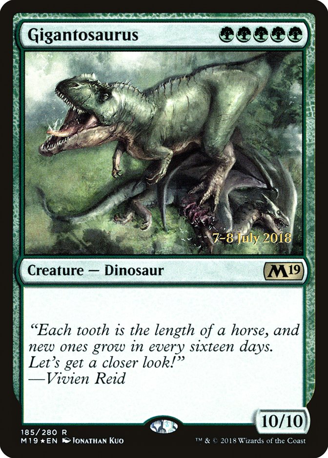 Gigantosaurus [Core Set 2019 Prerelease Promos] | Pegasus Games WI