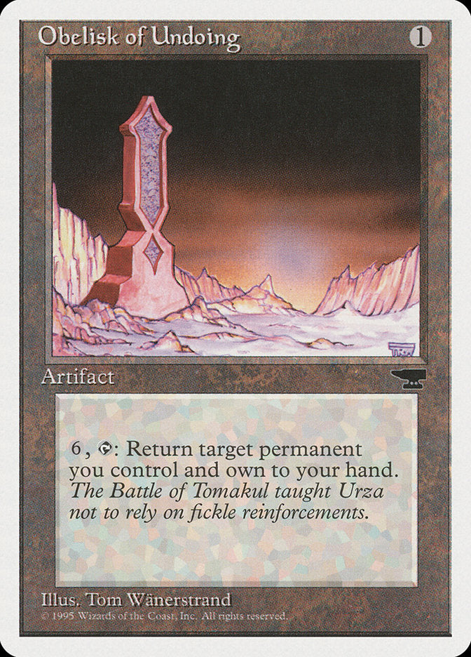 Obelisk of Undoing [Chronicles] | Pegasus Games WI