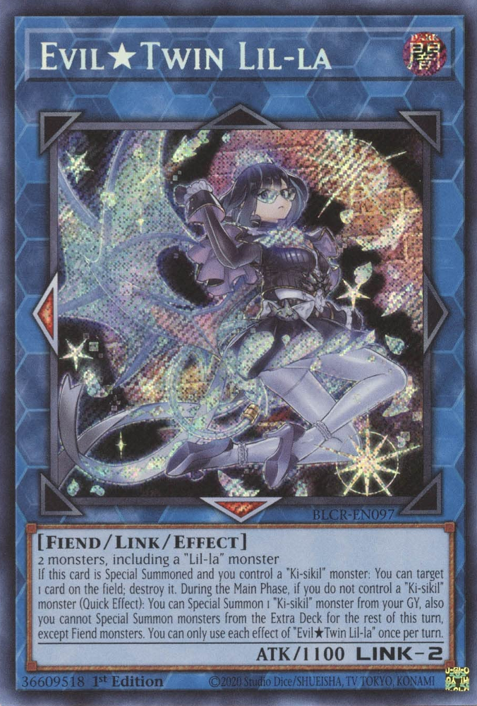 Evil Twin Lil-la [BLCR-EN097] Secret Rare | Pegasus Games WI