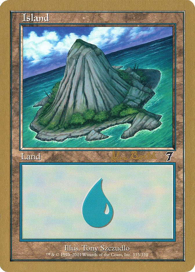 Island (ab335a) (Alex Borteh) [World Championship Decks 2001] | Pegasus Games WI