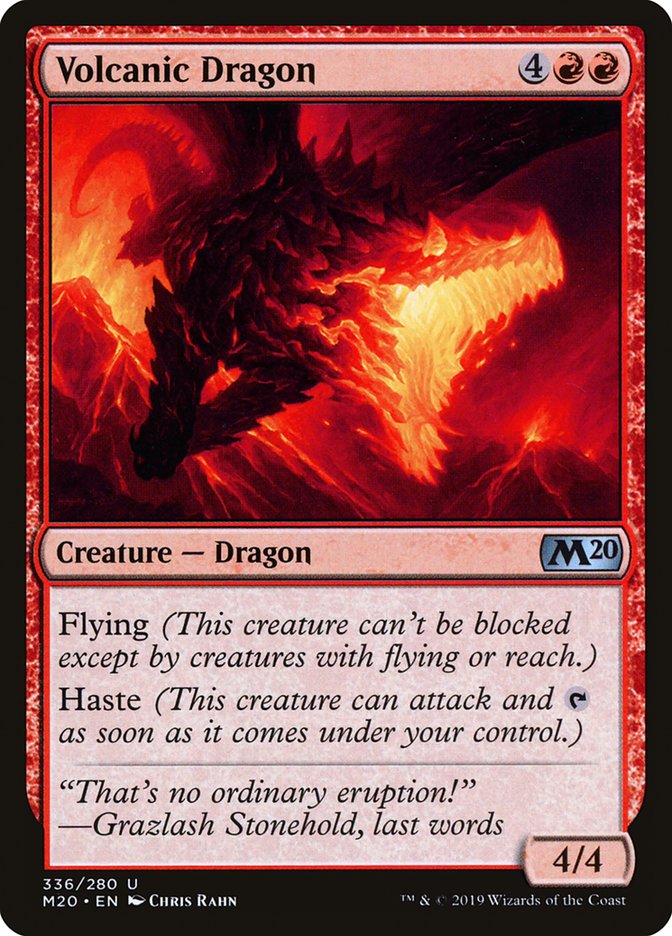 Volcanic Dragon [Core Set 2020] | Pegasus Games WI