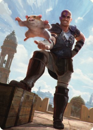 Minsc & Boo, Timeless Heroes Art Card (72) [Commander Legends: Battle for Baldur's Gate Art Series] | Pegasus Games WI