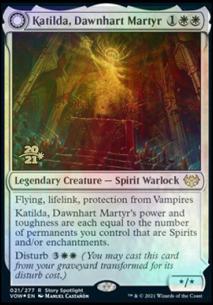 Katilda, Dawnhart Martyr // Katilda's Rising Dawn [Innistrad: Crimson Vow Prerelease Promos] | Pegasus Games WI