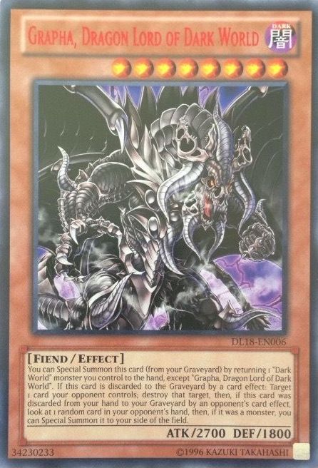 Grapha, Dragon Lord of Dark World (Red) [DL18-EN006] Rare | Pegasus Games WI