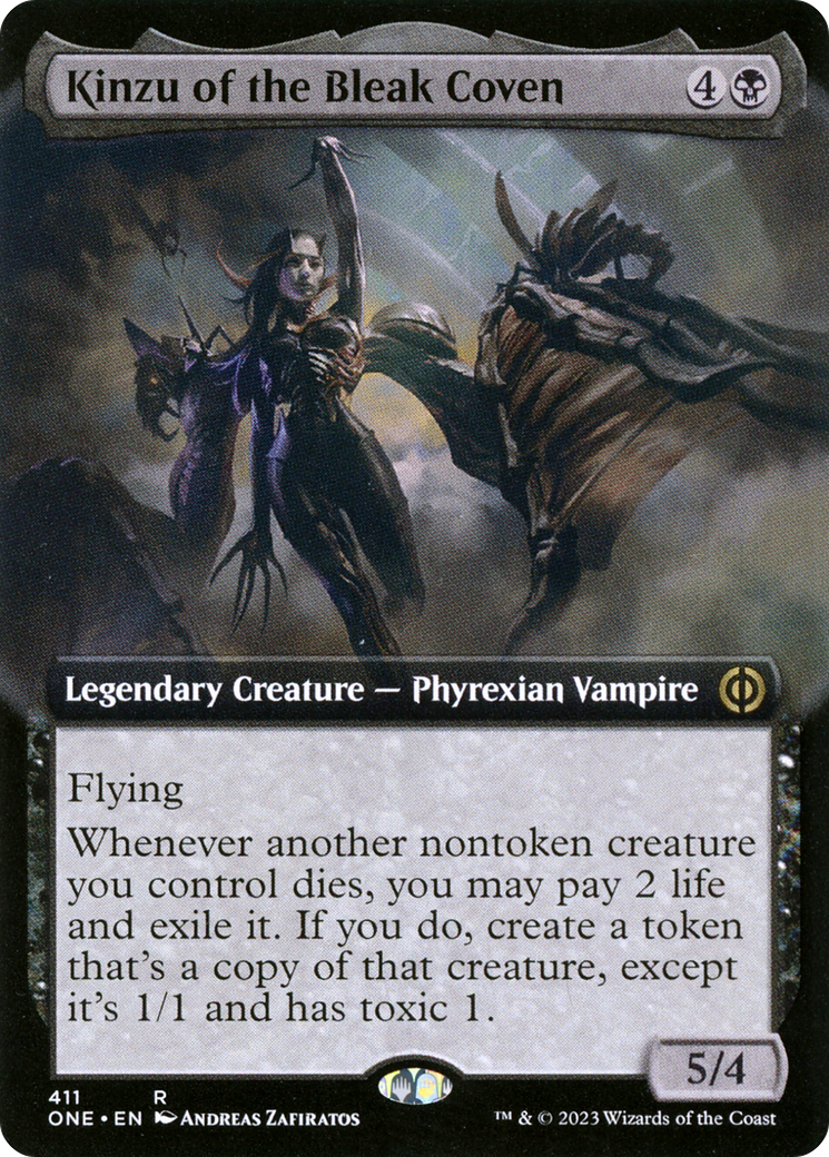 Kinzu of the Bleak Coven (Extended Art) [Phyrexia: All Will Be One] | Pegasus Games WI