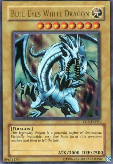 Blue-Eyes White Dragon [LOB-EN001] Ultra Rare | Pegasus Games WI