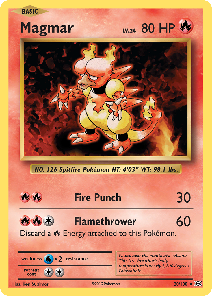 Magmar (20/108) [XY: Evolutions] | Pegasus Games WI