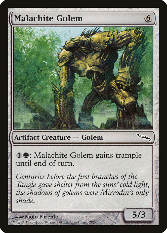 Malachite Golem [Mirrodin] | Pegasus Games WI