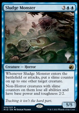 Sludge Monster (Promo Pack) [Innistrad: Midnight Hunt Promos] | Pegasus Games WI
