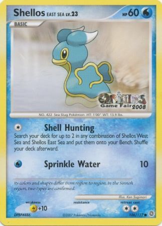 Shellos East Sea (106/132) (Origins Game Fair 2008) [Nintendo: Black Star Promos] | Pegasus Games WI