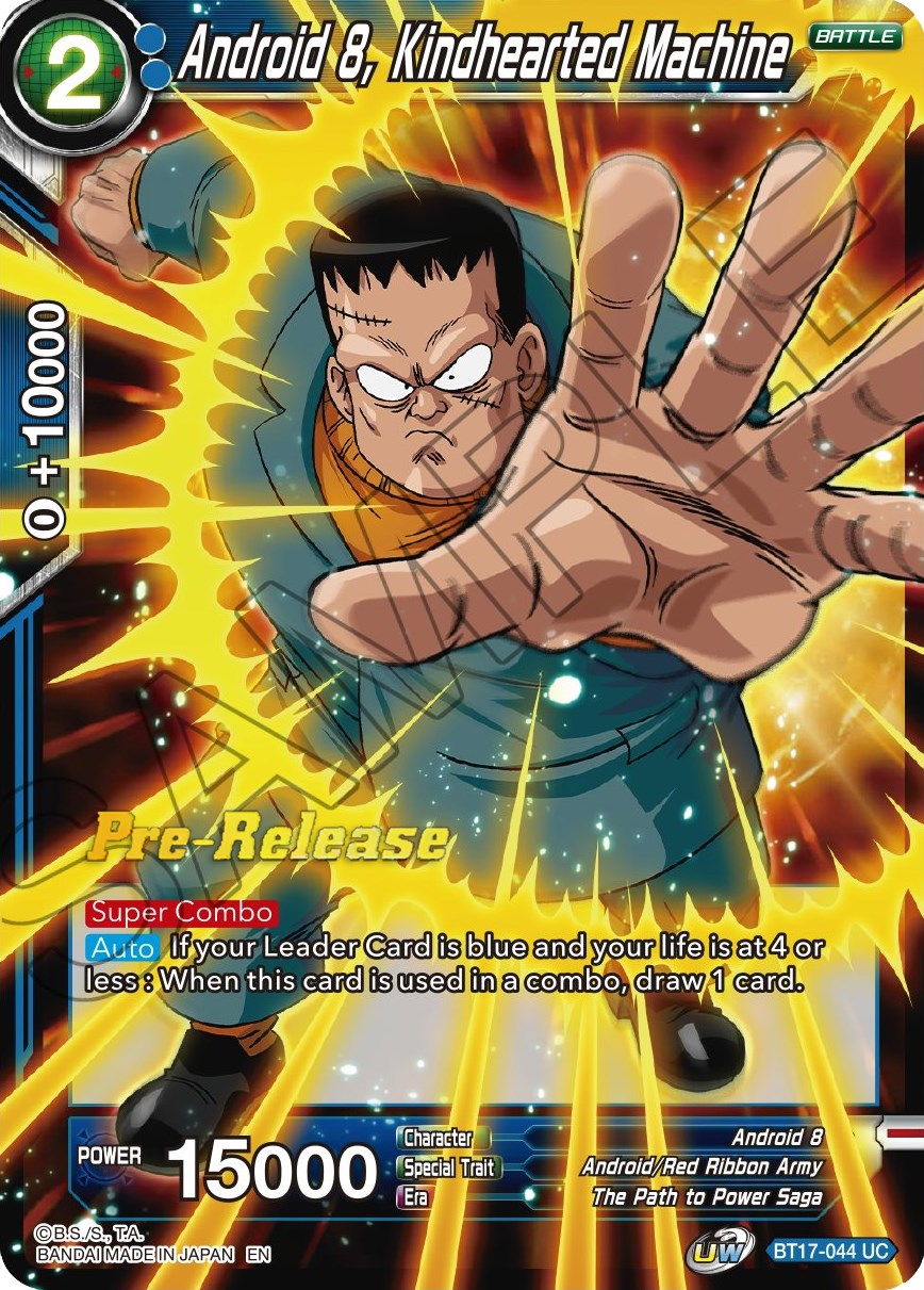 Android 8, Kindhearted Machine (BT17-044) [Ultimate Squad Prerelease Promos] | Pegasus Games WI