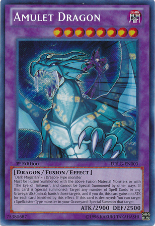 Amulet Dragon [DRLG-EN003] Secret Rare | Pegasus Games WI