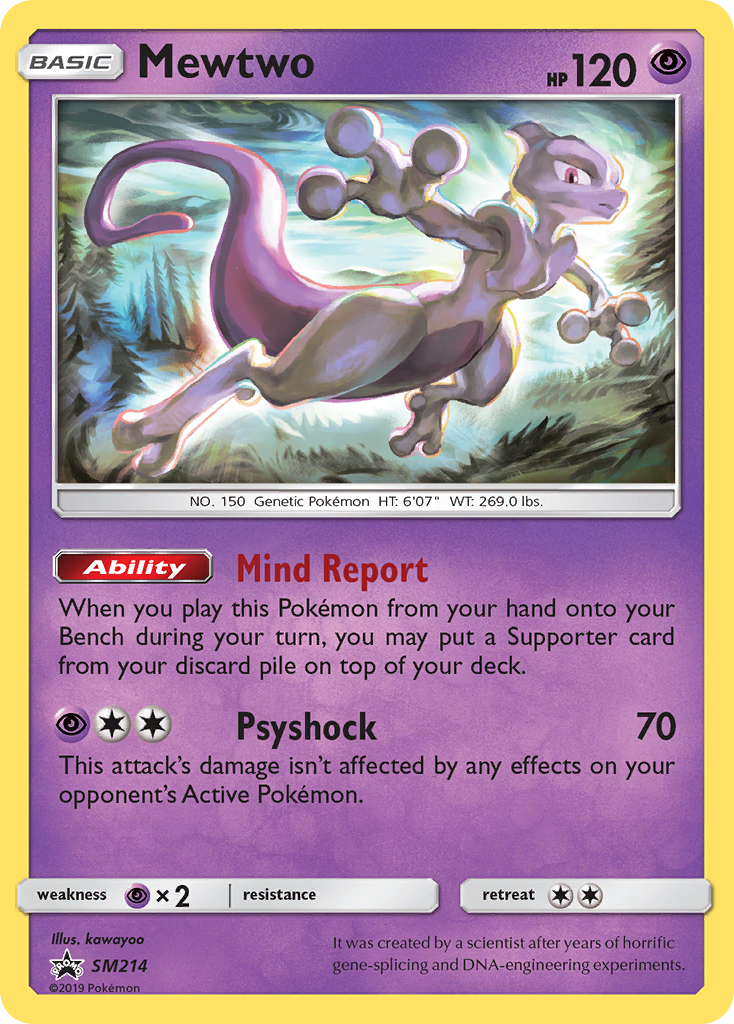 Mewtwo (SM214) [Sun & Moon: Black Star Promos] | Pegasus Games WI