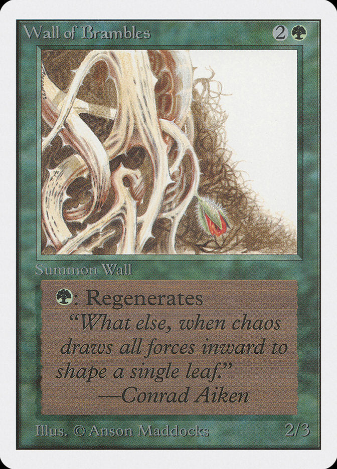 Wall of Brambles [Unlimited Edition] | Pegasus Games WI