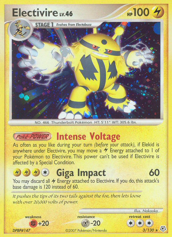 Electivire (3/130) [Diamond & Pearl: Base Set] | Pegasus Games WI