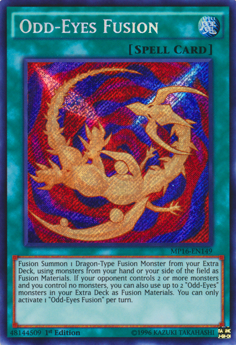 Odd-Eyes Fusion [MP16-EN149] Secret Rare | Pegasus Games WI