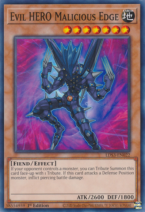 Evil HERO Malicious Edge [LDS3-EN022] Common | Pegasus Games WI