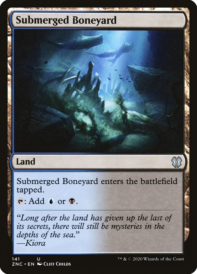 Submerged Boneyard [Zendikar Rising Commander] | Pegasus Games WI