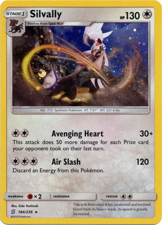 Silvally (184/236) (Cosmos Holo) [Sun & Moon: Unified Minds] | Pegasus Games WI