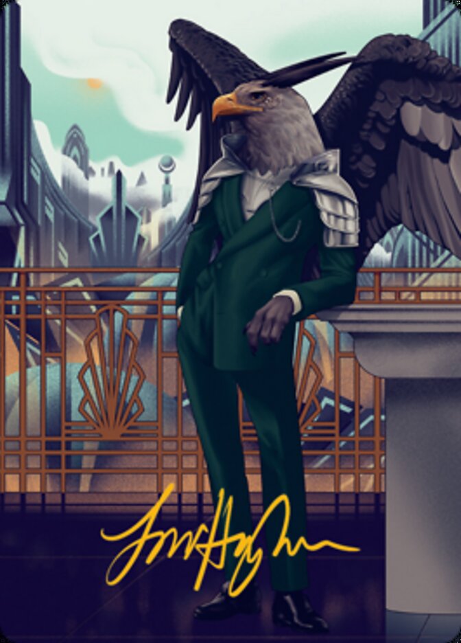 Falco Spara, Pactweaver 2 Art Card (Gold-Stamped Signature) [Streets of New Capenna Art Series] | Pegasus Games WI