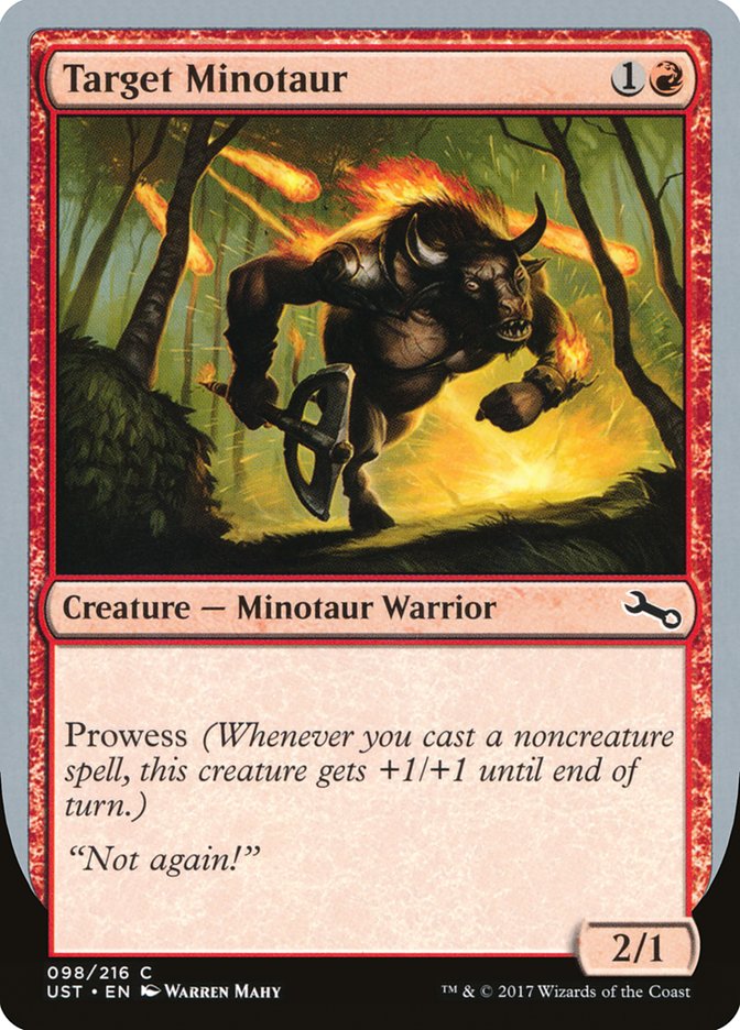 Target Minotaur (Fire Art) [Unstable] | Pegasus Games WI