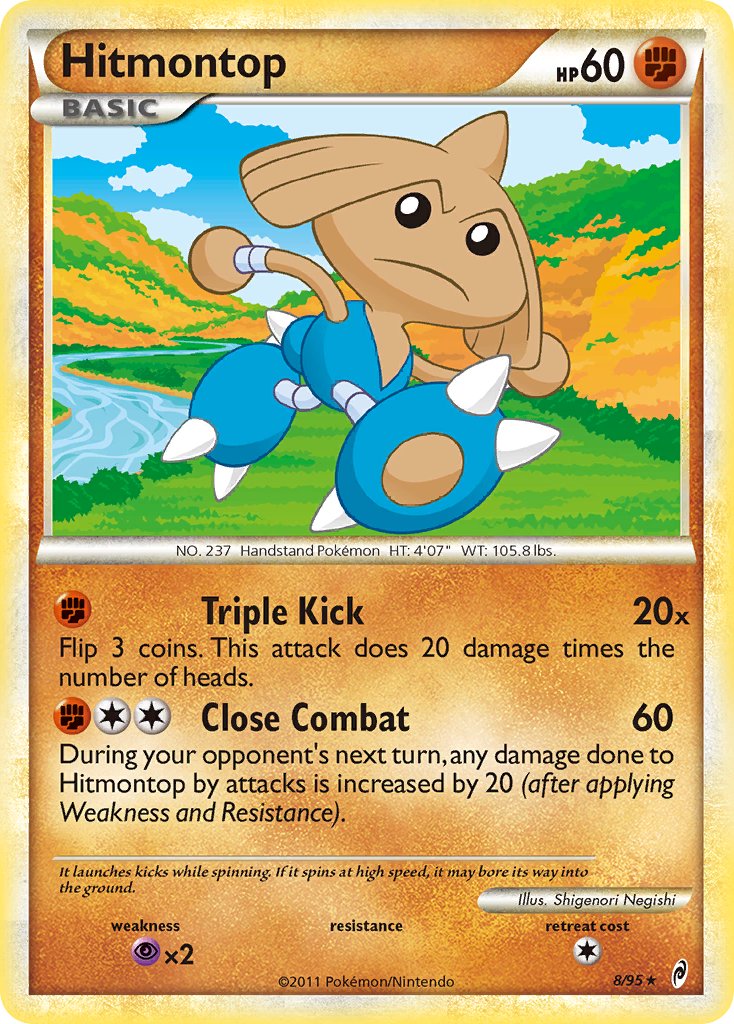 Hitmontop (8/95) (Theme Deck Exclusive) [HeartGold & SoulSilver: Call of Legends] | Pegasus Games WI