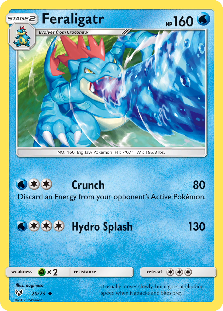 Feraligatr (20/73) [Sun & Moon: Shining Legends] | Pegasus Games WI