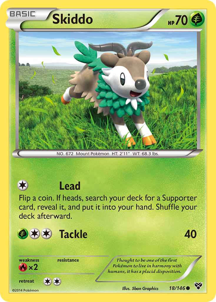 Skiddo (18/146) [XY: Base Set] | Pegasus Games WI