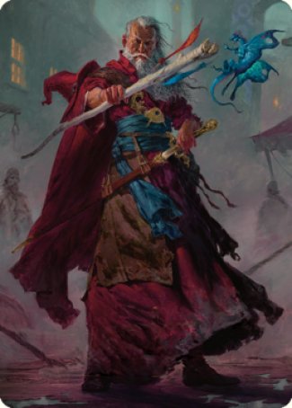 Elminster Art Card (64) [Commander Legends: Battle for Baldur's Gate Art Series] | Pegasus Games WI