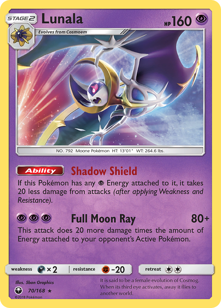 Lunala (70/168) [Sun & Moon: Celestial Storm] | Pegasus Games WI