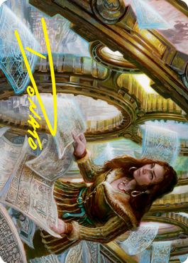 Cartographer's Survey Art Card (Gold-Stamped Signature) [Innistrad: Crimson Vow Art Series] | Pegasus Games WI