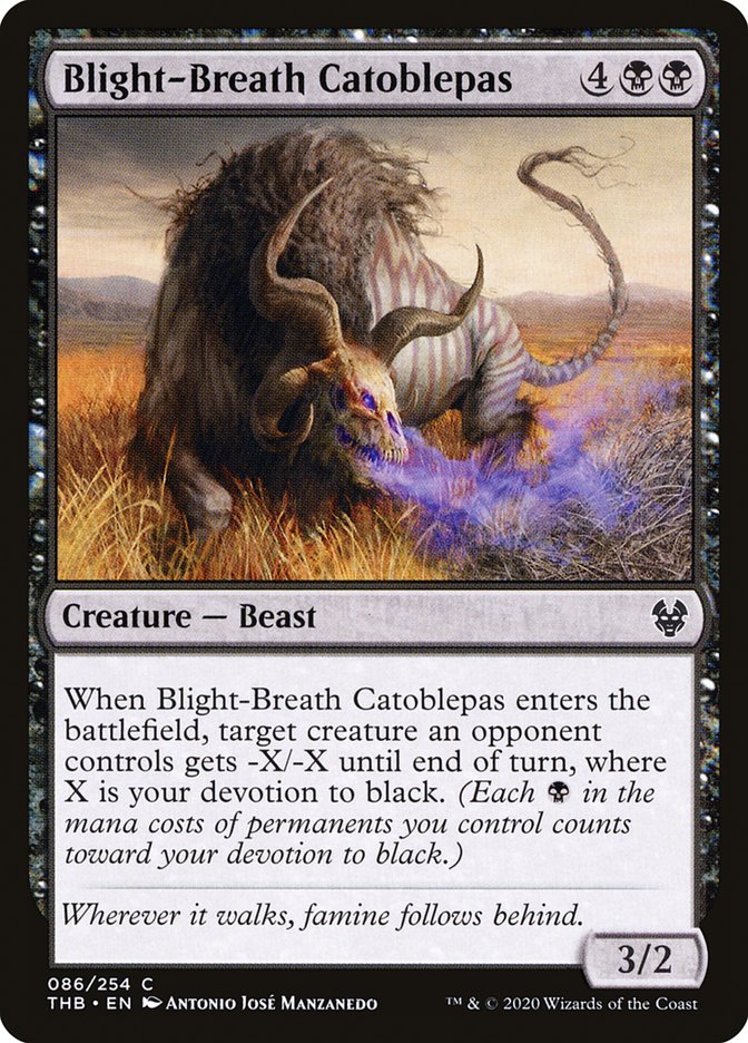 Blight-Breath Catoblepas [Theros Beyond Death] | Pegasus Games WI