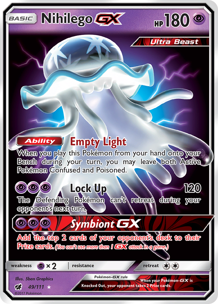 Nihilego GX (49/111) [Sun & Moon: Crimson Invasion] | Pegasus Games WI