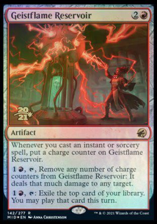 Geistflame Reservoir [Innistrad: Midnight Hunt Prerelease Promos] | Pegasus Games WI