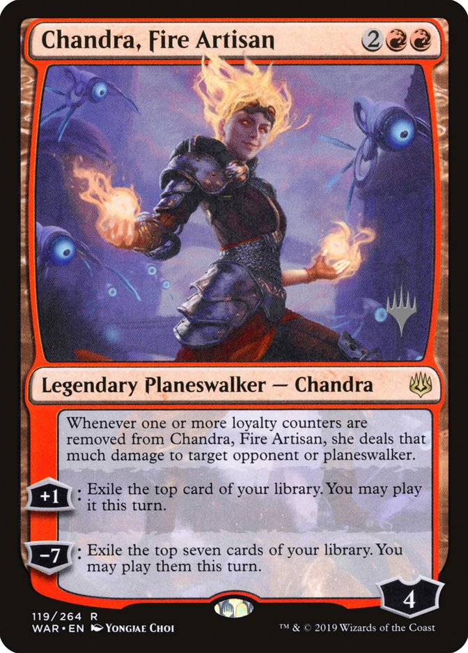 Chandra, Fire Artisan (Promo Pack) [War of the Spark Promos] | Pegasus Games WI