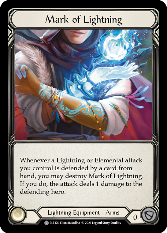 Mark of Lightning [ELE174] (Tales of Aria)  1st Edition Cold Foil | Pegasus Games WI