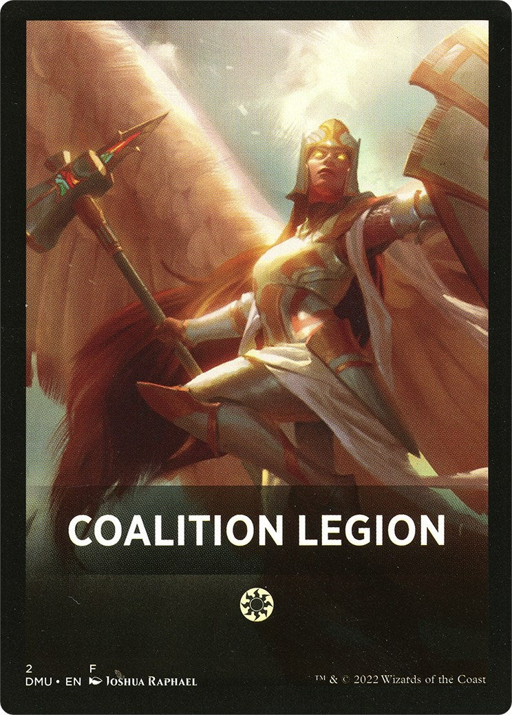 Coalition Legion Theme Card [Dominaria United Tokens] | Pegasus Games WI