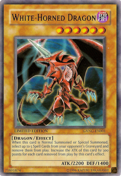 White-Horned Dragon [GXNG-EN001] Ultra Rare | Pegasus Games WI