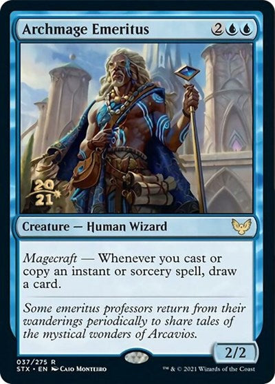 Archmage Emeritus [Strixhaven: School of Mages Prerelease Promos] | Pegasus Games WI