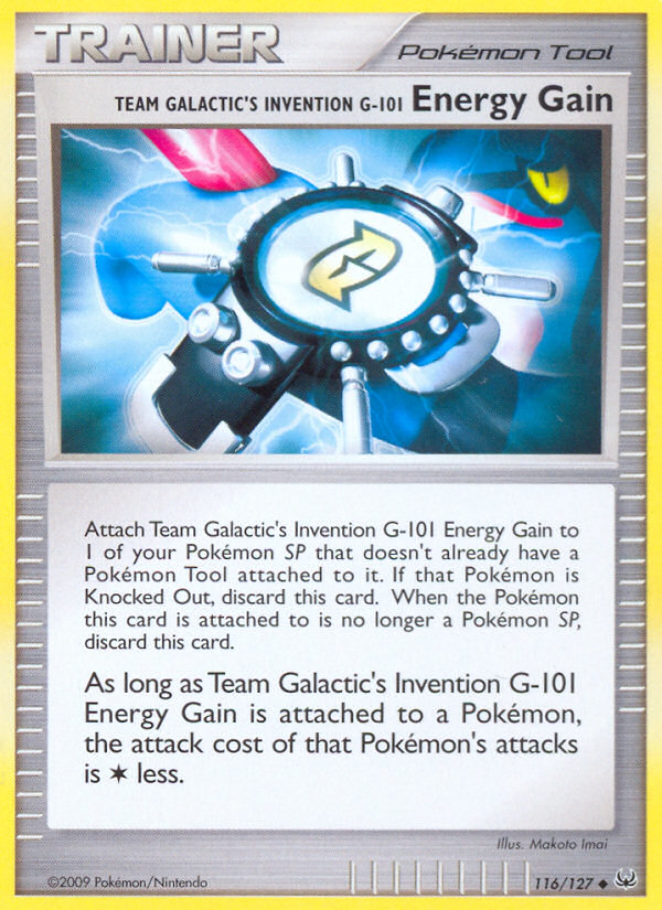 Team Galactic's Invention G-101 Energy Gain (116/127) [Platinum: Base Set] | Pegasus Games WI