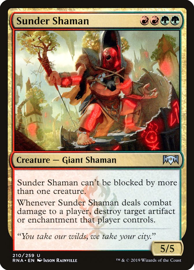 Sunder Shaman [Ravnica Allegiance] | Pegasus Games WI