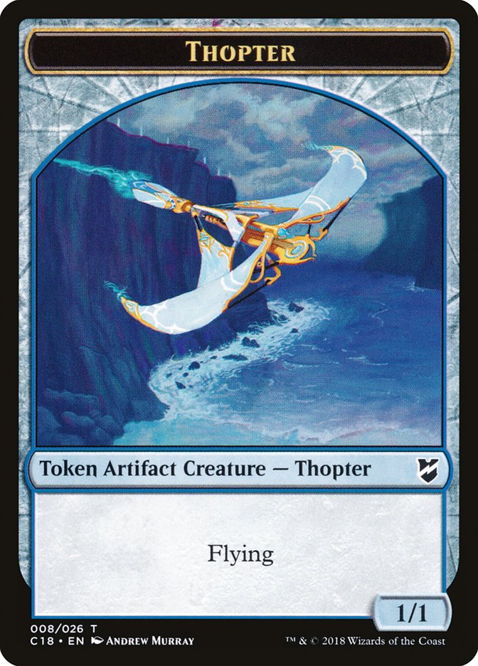 Myr (007) // Thopter (008) Double-Sided Token [Commander 2018 Tokens] | Pegasus Games WI