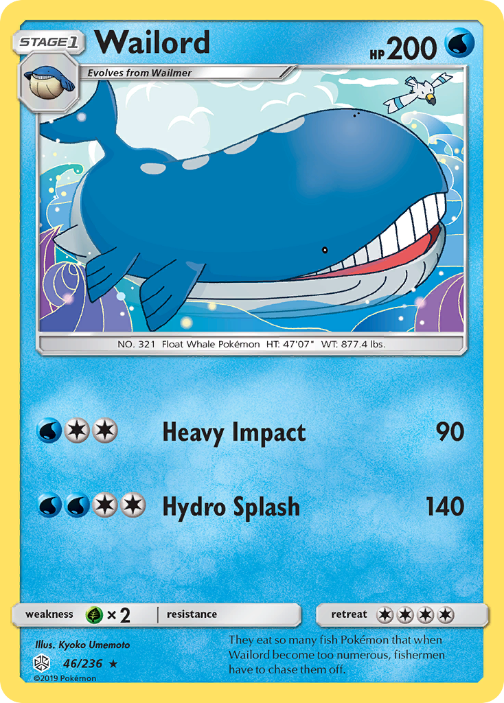 Wailord (46/236) [Sun & Moon: Cosmic Eclipse] | Pegasus Games WI