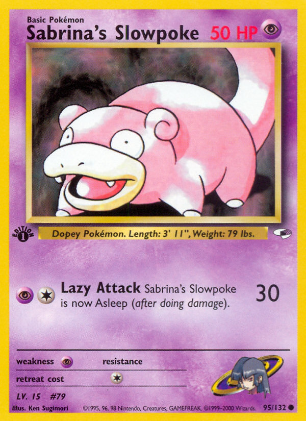 Sabrina's Slowpoke (95/132) [Gym Heroes 1st Edition] | Pegasus Games WI