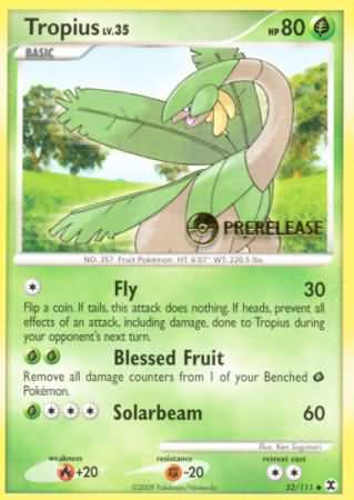 Tropius (52/111) (Prerelease Promo) [Nintendo: Black Star Promos] | Pegasus Games WI