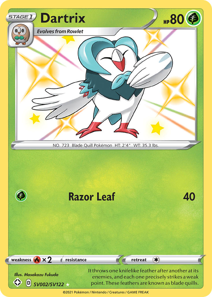 Dartrix (SV002/SV122) [Sword & Shield: Shining Fates] | Pegasus Games WI