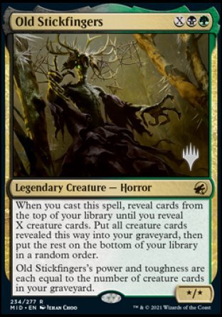 Old Stickfingers (Promo Pack) [Innistrad: Midnight Hunt Promos] | Pegasus Games WI