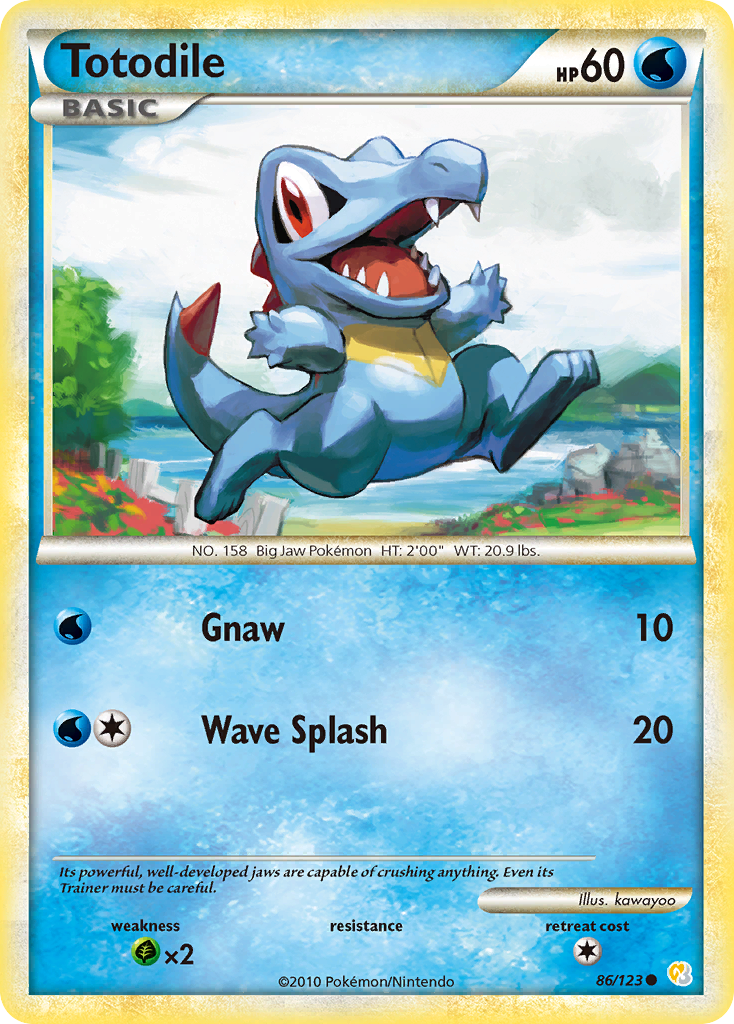 Totodile (86/123) [HeartGold & SoulSilver: Base Set] | Pegasus Games WI