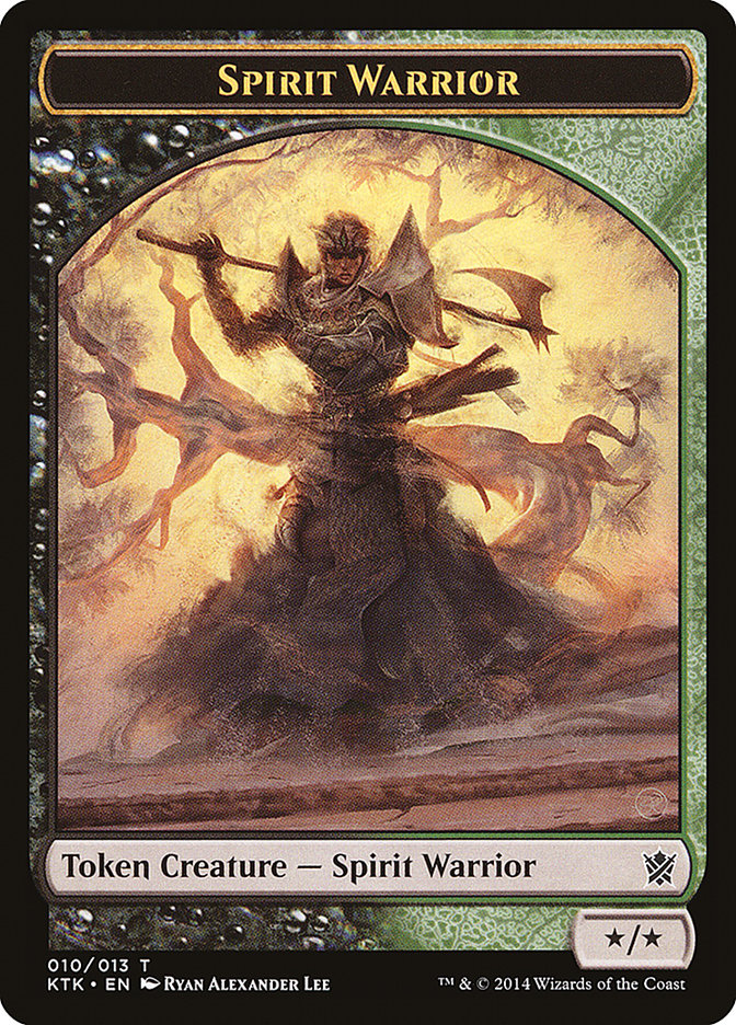 Spirit Warrior Token [Khans of Tarkir Tokens] | Pegasus Games WI