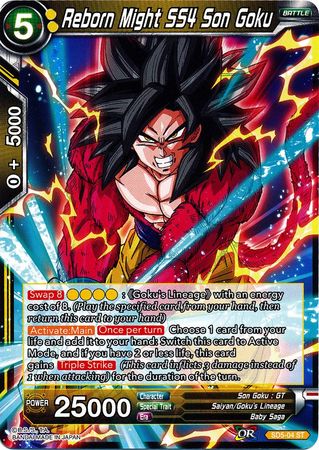 Reborn Might SS4 Son Goku (Starter Deck - The Crimson Saiyan) [SD5-04] | Pegasus Games WI